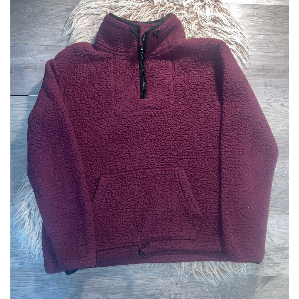 Pink women’s sherpa pullover - Picture 10 of 14